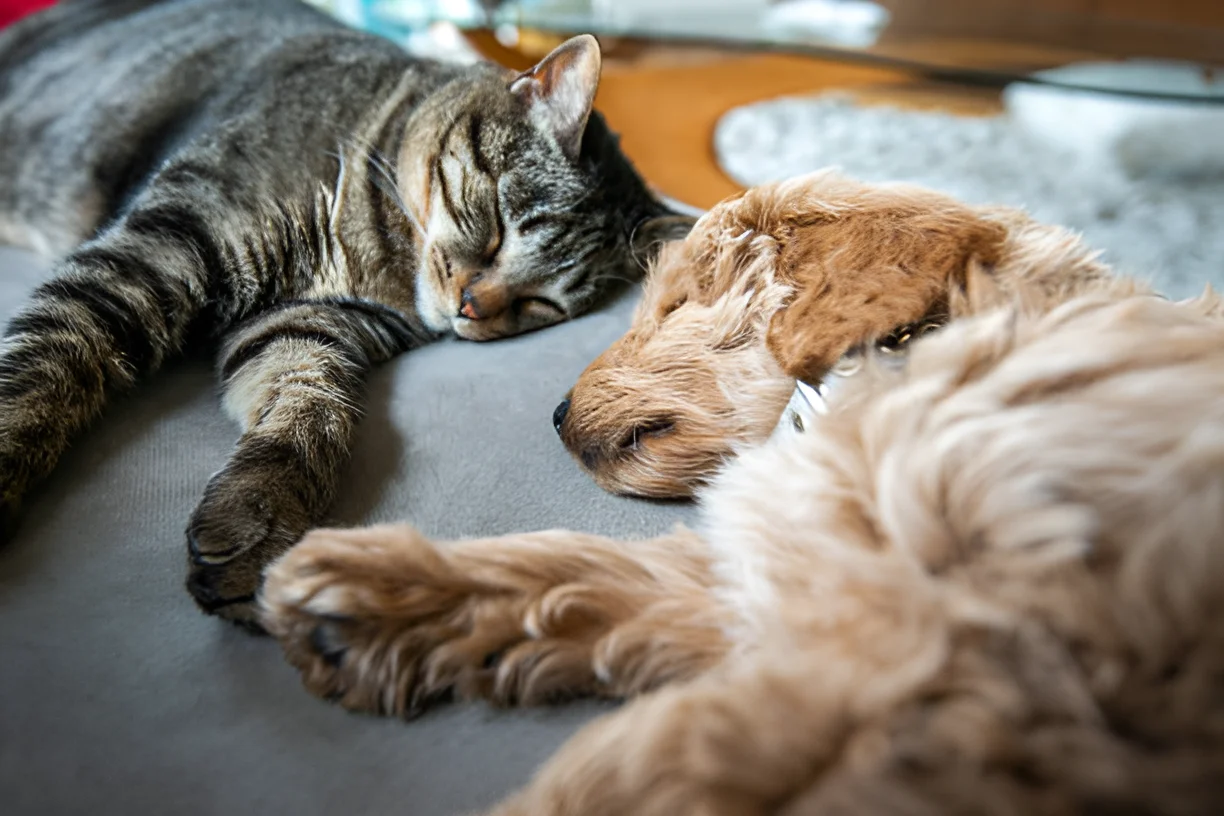 Are Goldendoodles Good with Cats